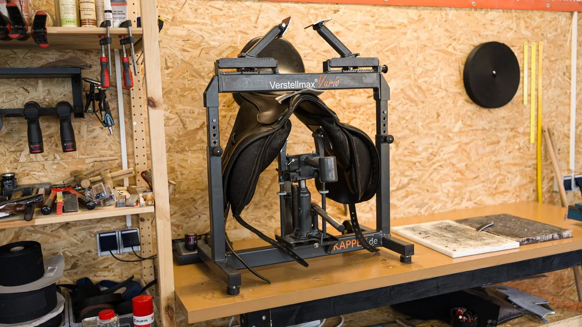 Verstellmax Vario Sattelhalter in der Werkstatt